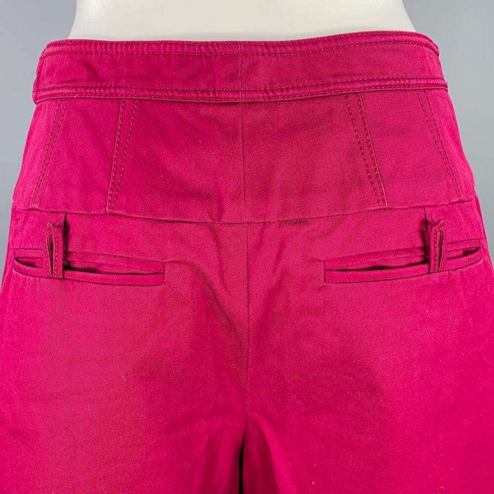 BALENCIAGA 2007 Size 4 Purple Cotton Skirt Panel Shorts - Picture 3 of 7